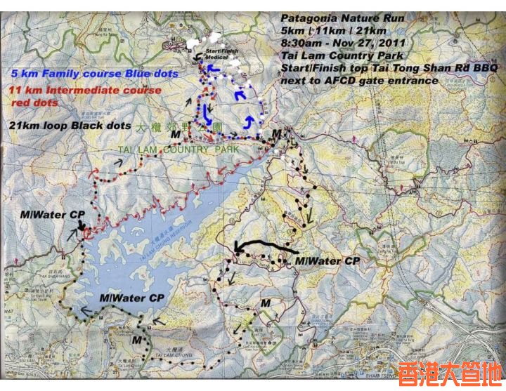 Map Patagonia Nature Run tai lam Nov 27 2011.jpg